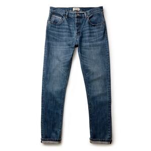 Taylor Stitch The Slim Jean in Mid Wash Organic Selvedge 30x32